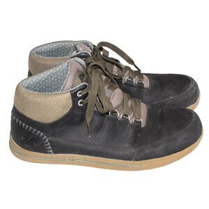 Forsake Phil Mens black leather waterproof chunky sneaker boot Size 8 lace up